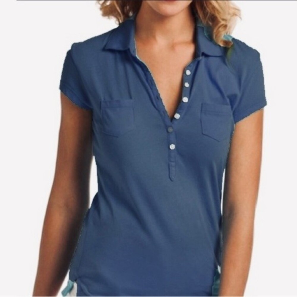 Island Company Traveler Polo Shirt in Navy M